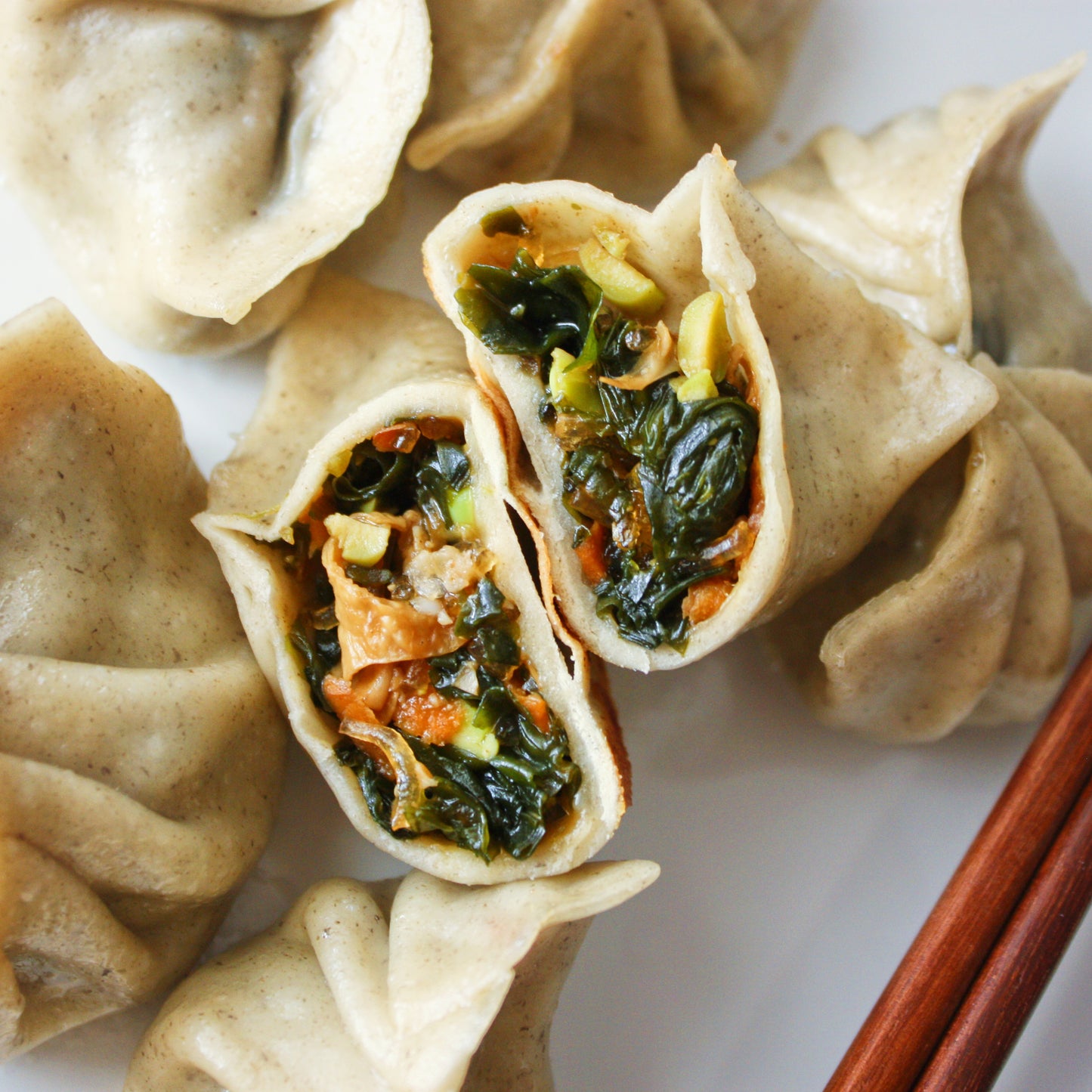 Wakame & Yuba Dumplings - Vegan